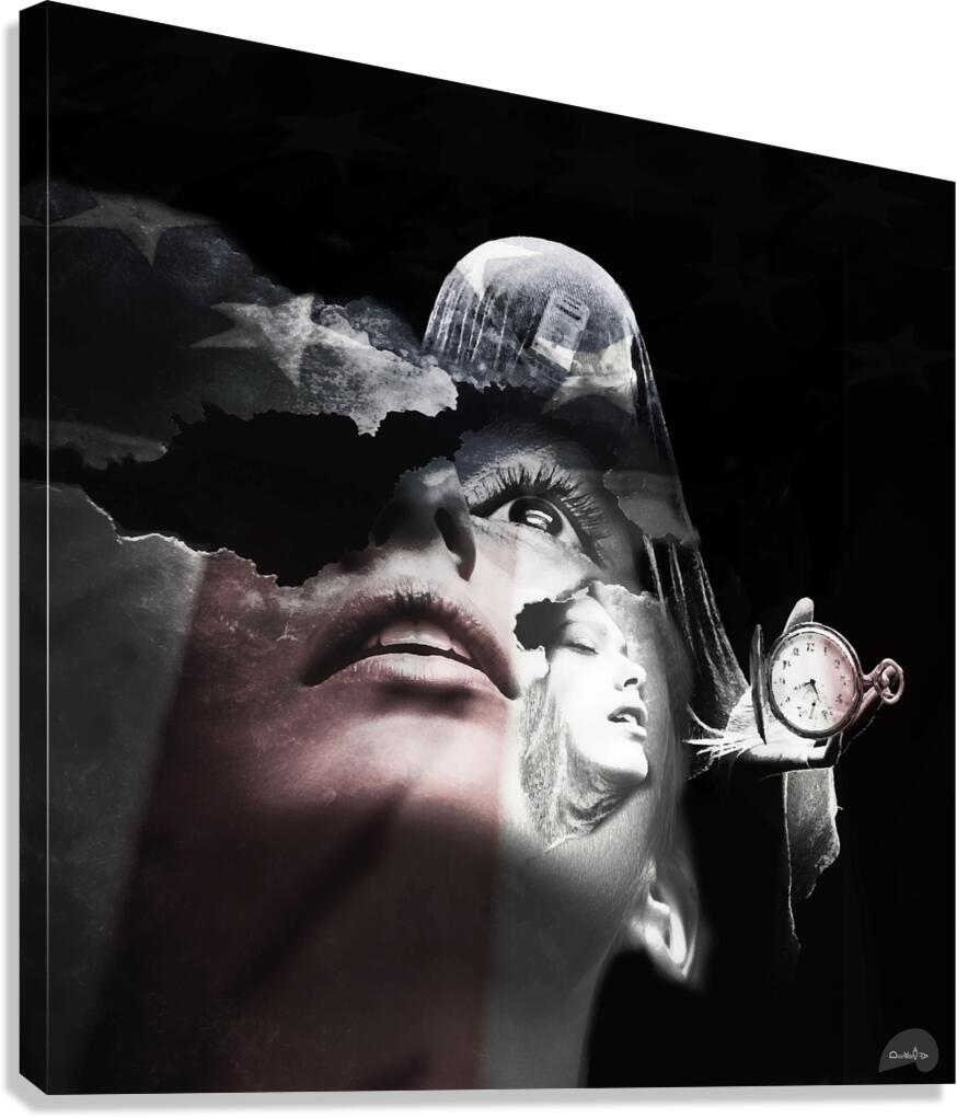 Veiled Remnants of War - Solo Show - 1 of 5 Canvas Print