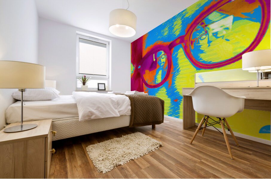 Behind the Lemtosh Mural print