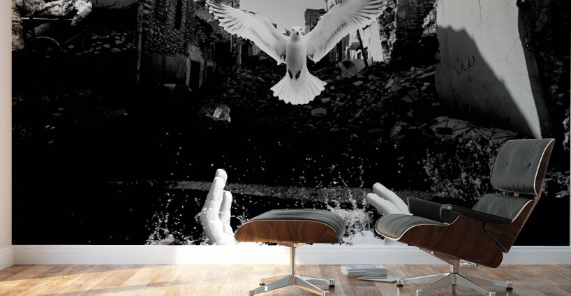 Resurgance RIsing Beyond the Ruins - Solo Show - 1 of 5 Wall Murals