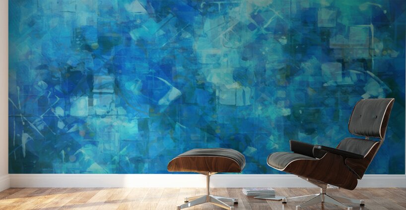 Blue Monday Wall Murals