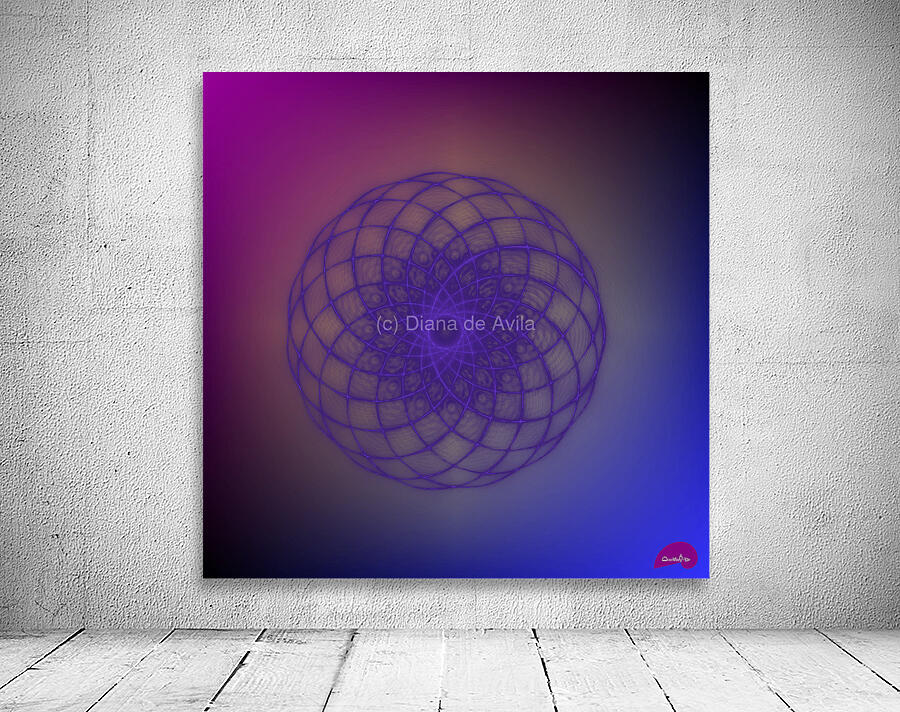 Violet Harmonics Wall Preview